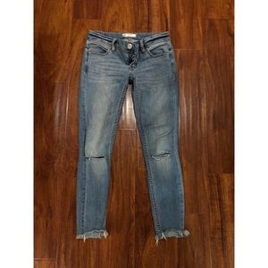 Free people mid waist jeans